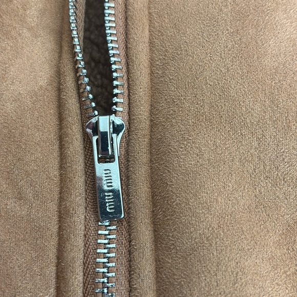 Miu Miu Tan Shearling Jacket - Picture 4 of 9